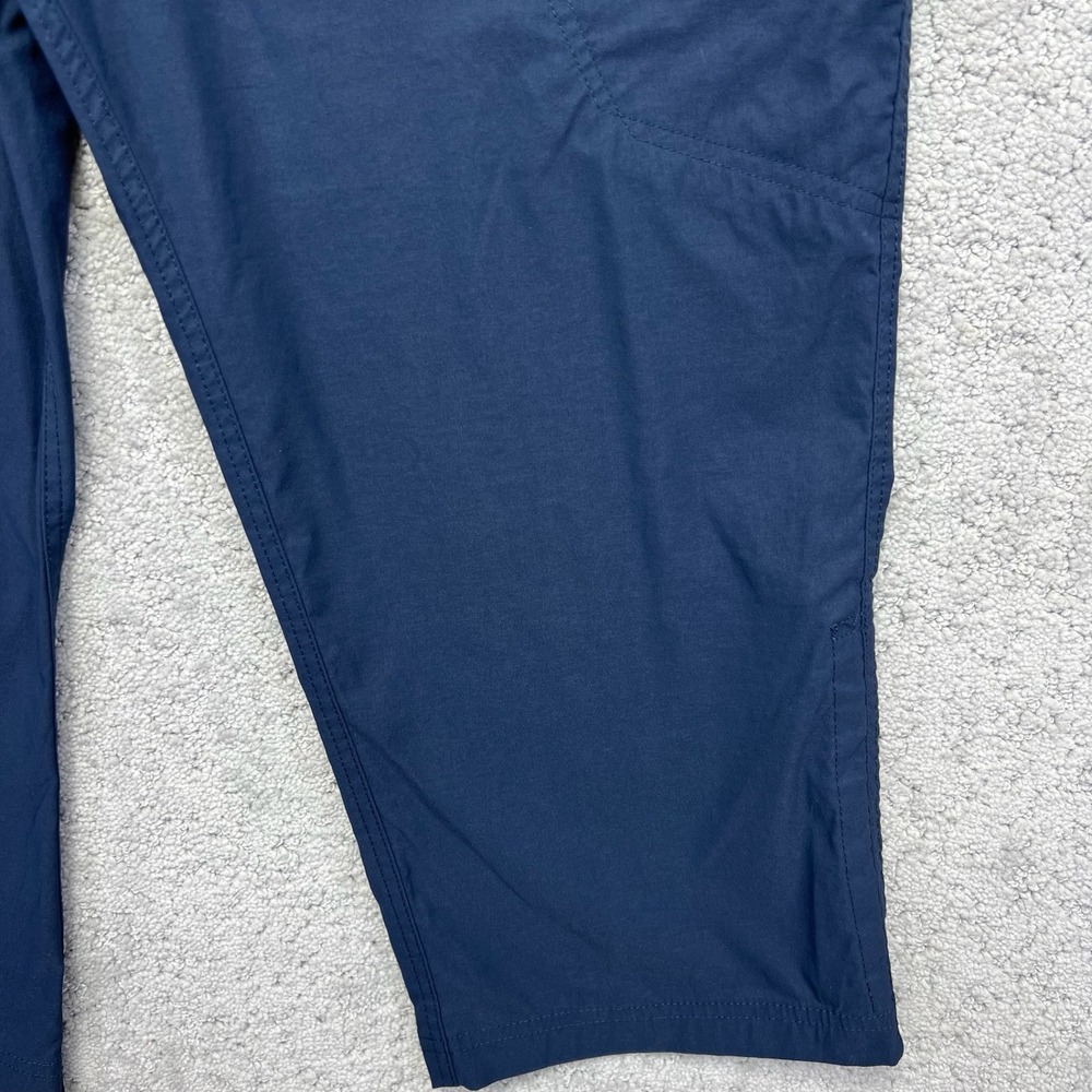 Eddie Bauer Pants Womens Size 12 Navy Blue WR W Tech Capri Hiking Outdoor Casual - Picture 5 of 16